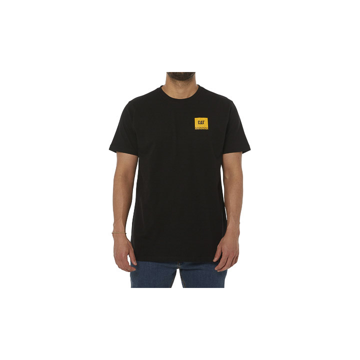 Caterpillar Clothing South Africa - Cat Men's Work Restricted T-Shirts Black LO2045916